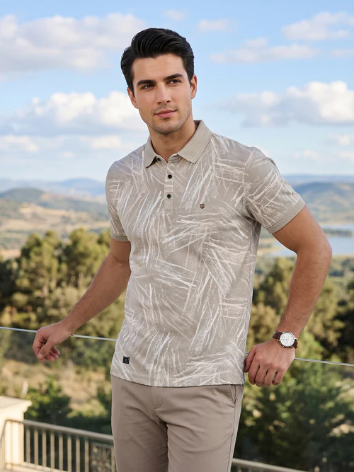 Printed Polo Tee