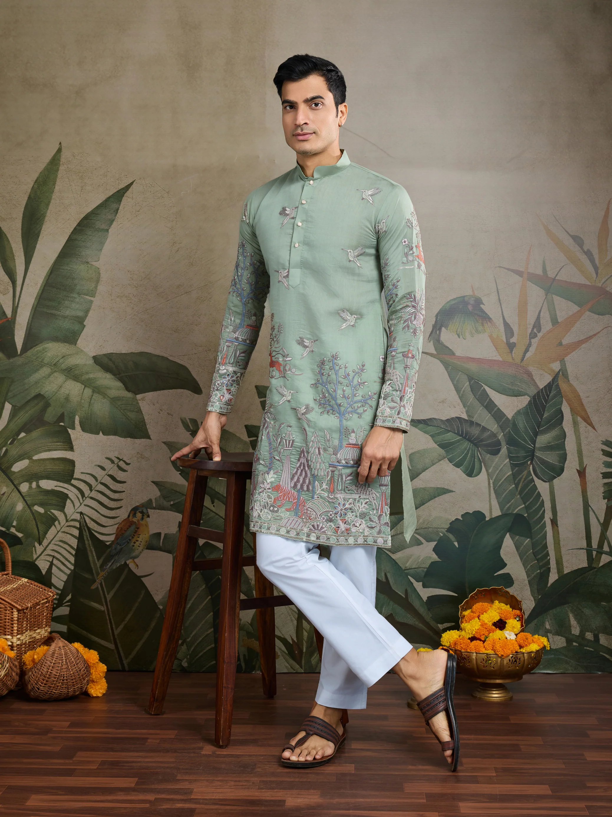 Pista Green Kurta