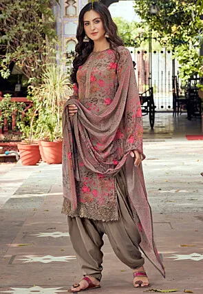 Printed Crepe Suit Set