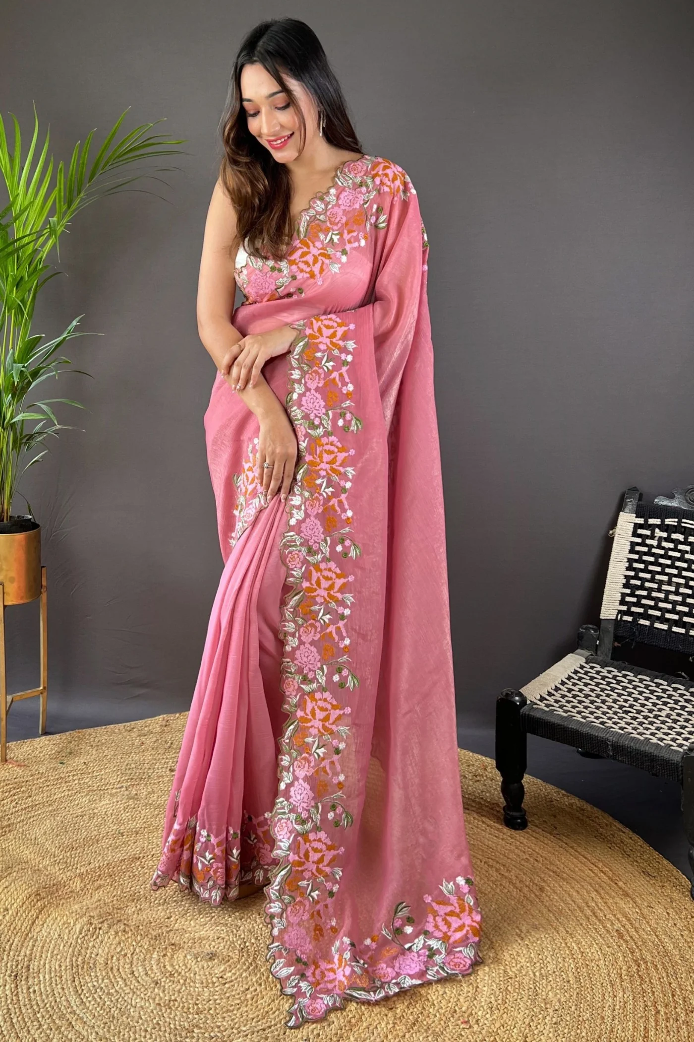 Embroidered Wedding Saree