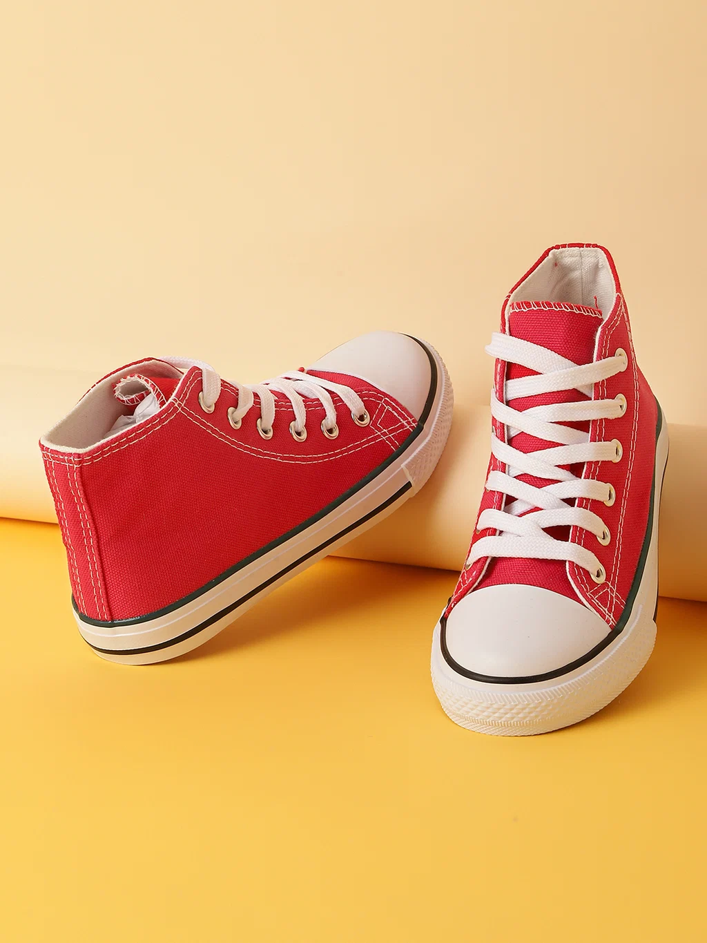 Red Statement Sneakers